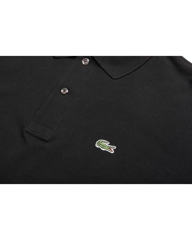 Polo μπλούζα μονόχρωμη Lacoste Μαύρο 3L1212 031-NOIR