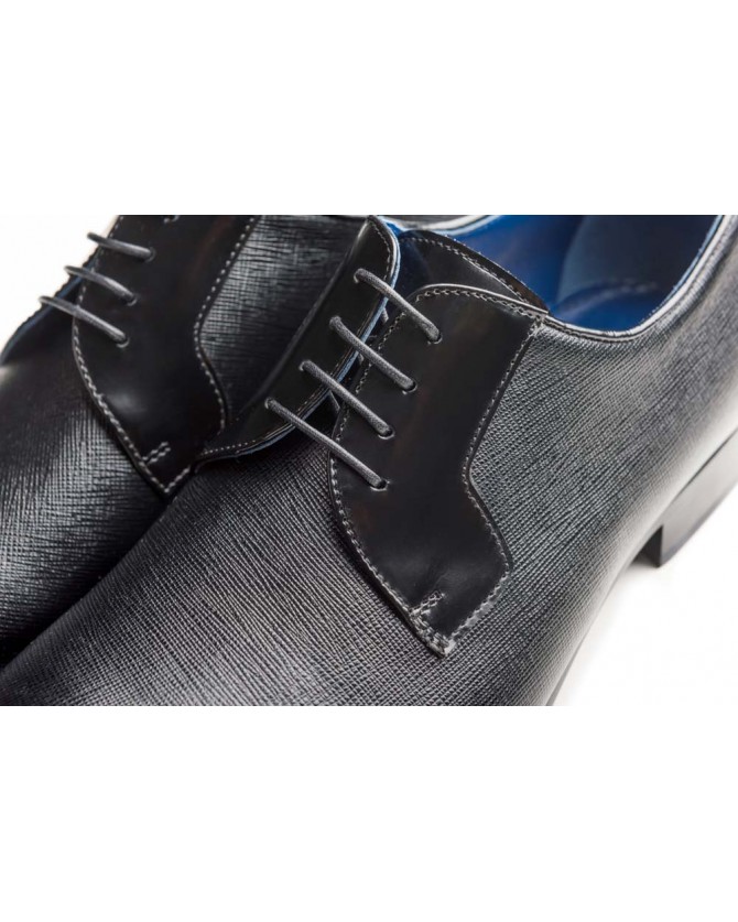 Δερμάτινα παπούτσια Per La Moda Μαύρο 1877-02