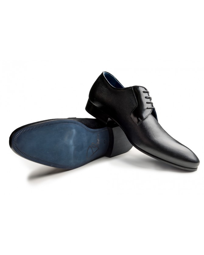Δερμάτινα παπούτσια Per La Moda Μαύρο 1877-02