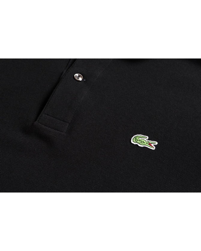 Polo μπλούζα μονόχρωμη Lacoste Μαύρο 3L1312 L031-NOIR