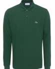 Polo μπλούζα μονόχρωμη Lacoste Πράσινο 3L1312-L132