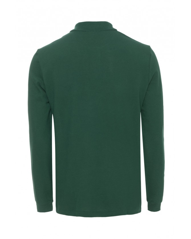 Polo μπλούζα μονόχρωμη Lacoste Πράσινο 3L1312-L132