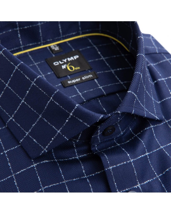 Πουκάμισο καρό Olymp Σκούρο μπλε 2524-18