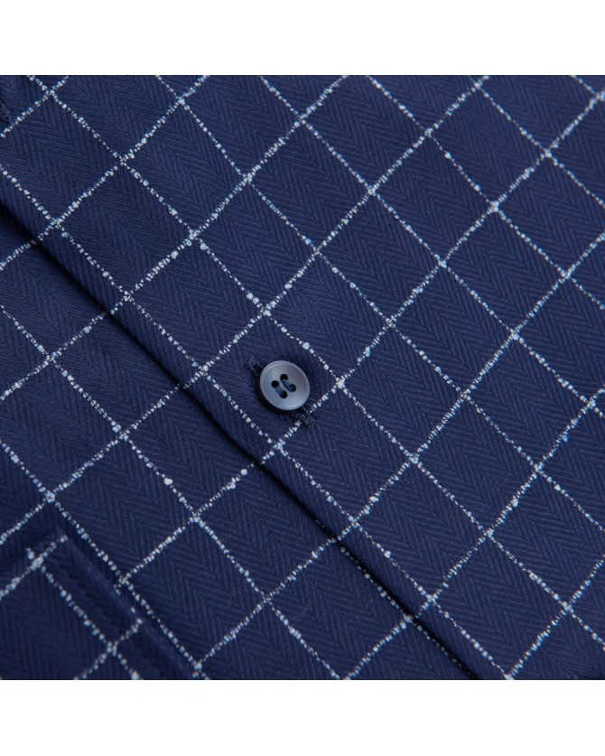 Πουκάμισο καρό Olymp Σκούρο μπλε 2524-18