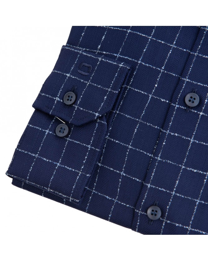 Πουκάμισο καρό Olymp Σκούρο μπλε 2524-18