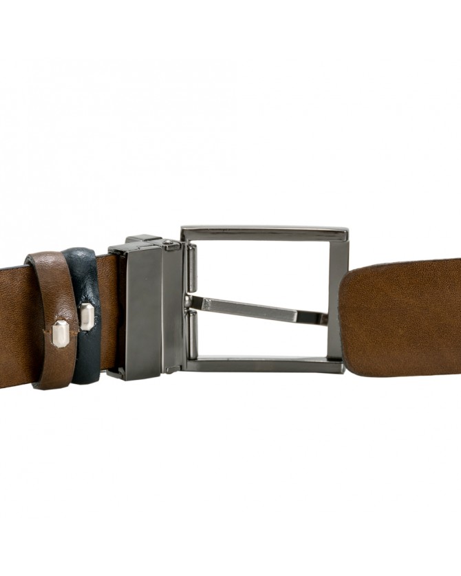 Ζώνη διπλής όψης Guy Laroche Μπλε-Ταμπά GL111-BLUE/TAMPA