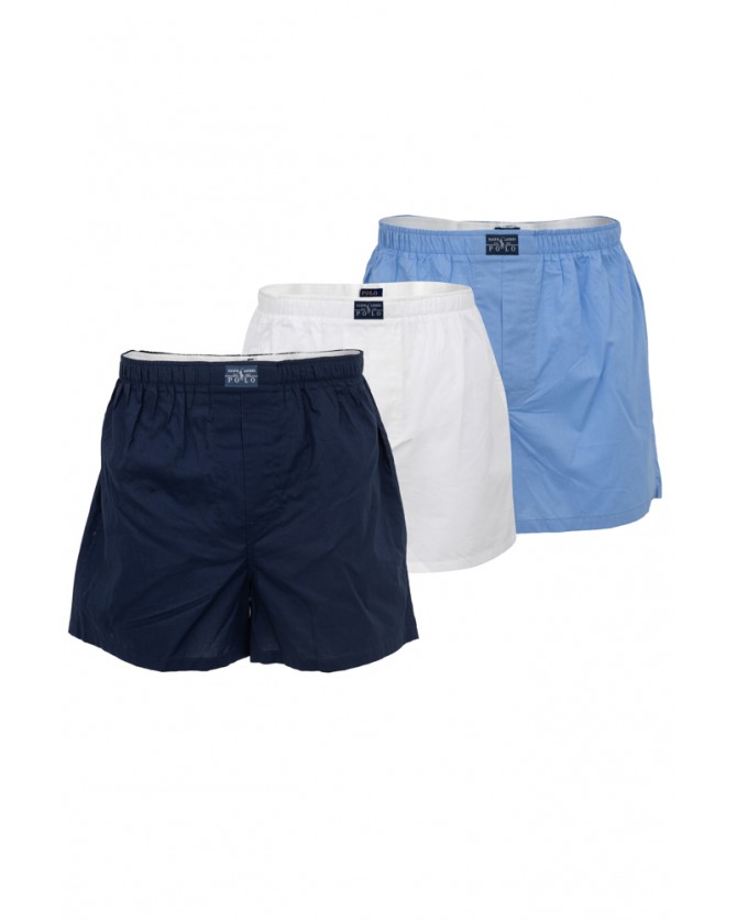 Τριάδα σετ εσωρούχων Ralph Lauren Μπλε-Λευκό-Σιέλ 714610864-001