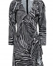 Φόρεμα Manolo Animal Print Μαύρο-Λευκό ZV21555