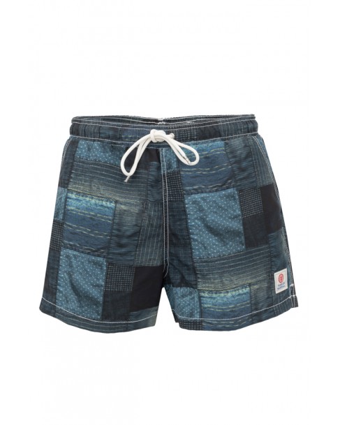 Μαγιό Boxer Franklin&Marshall Σκούρο μπλε BWUA9031-INDIGO PATCHWORK