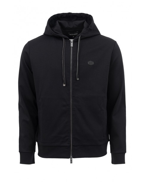 Ζακέτα φούτερ Emporio Armani Μαύρη 8N1MG01JBTZ 0999-nero