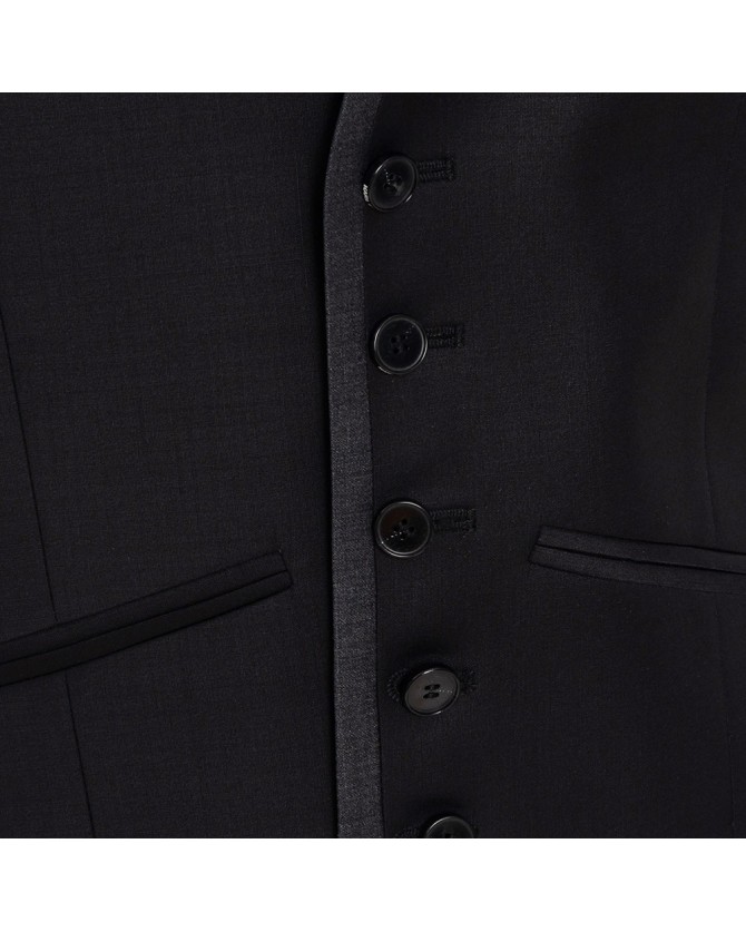 Κοστούμι με γιλέκο Karl Lagerfeld Μαύρο 115244-521096-990