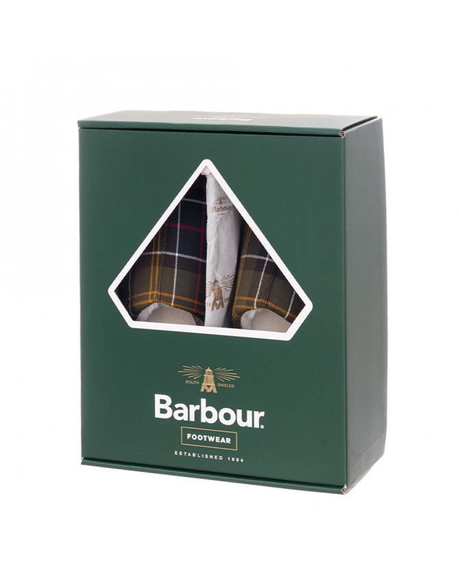 Παντόφλες Barbour καρό Πράσινες LSL0007-BRTN12
