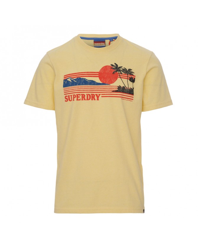 T-shirt Superdry Κίτρινο M1011531A-8YD