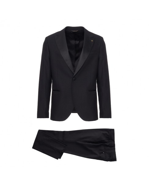 Κοστούμι με γιλέκο Manuel Ritz Μαύρο ABITO C-GILET/MEN`S THREE-PIECE 3430ARW3328-233158-99