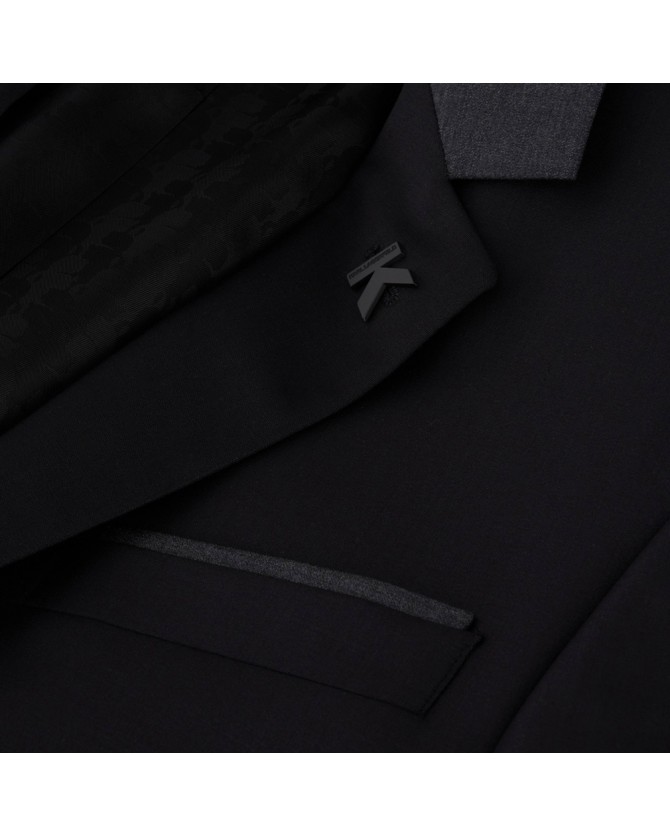 Κοστούμι με γιλέκο Karl Lagerfeld Μαύρο 115244-532096-990