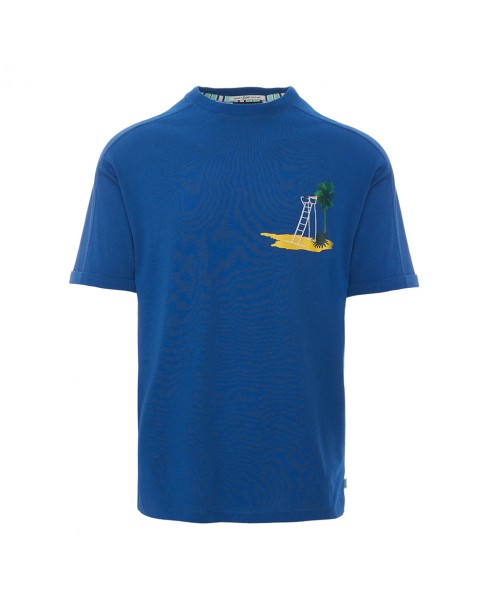 T-shirt Scotch&Soda Μπλε Ρουά 171701-SC5538