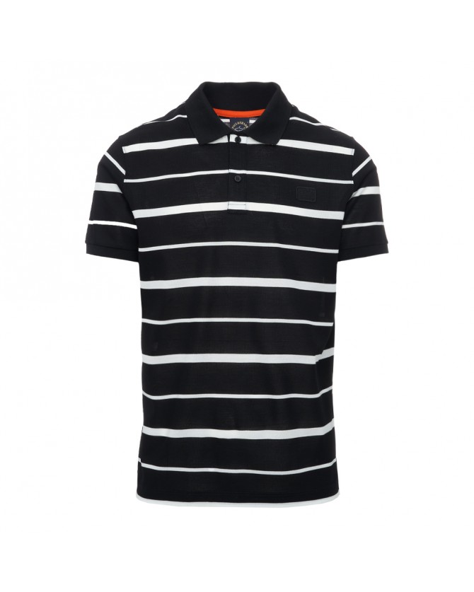 Polo t-shirt Paul&Shark Λευκό-Μαύρο 23411305-344