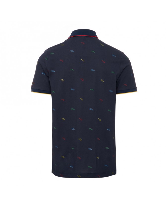 Polo t-shirt Paul&Shark Σκούρο μπλε 23411331-3
