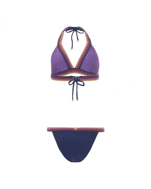 Μαγιό bikini Despi διπλής όψης Μπλε-Μωβ CROCHET REVERSIBLE-REVERSIBLE