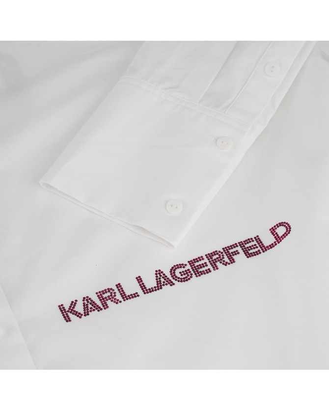 Πουκαμίσα Karl Lagerfeld Λευκή 235W1600-100 White