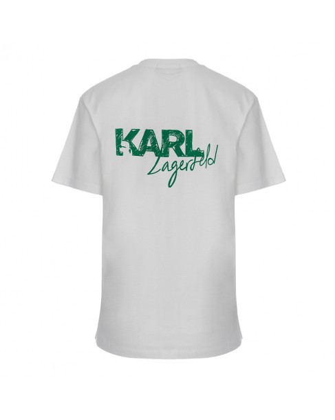 T-shirt Karl Lagerfeld Λευκό 235W1704-100 White