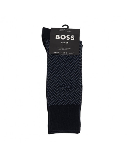 Κάλτσες σετ 2 τεμαχίων Boss Σκούρο μπλε 2P MiniCube CC 50509436-401