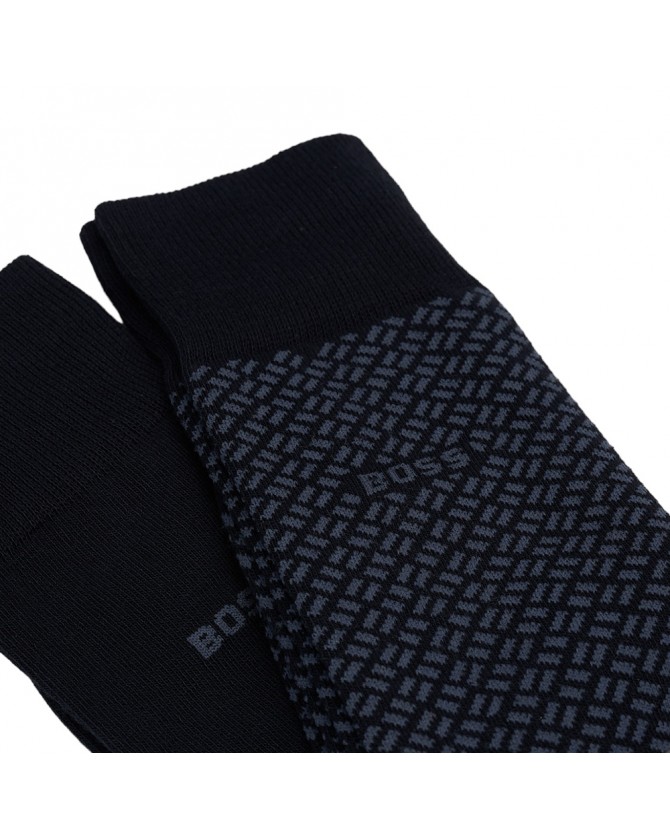 Κάλτσες σετ 2 τεμαχίων Boss Σκούρο μπλε 2P MiniCube CC 50509436-401
