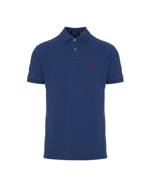 Polo t-shirt Ralph Lauren Μπλε 710680784-345 CUSTOM SLIM FIT