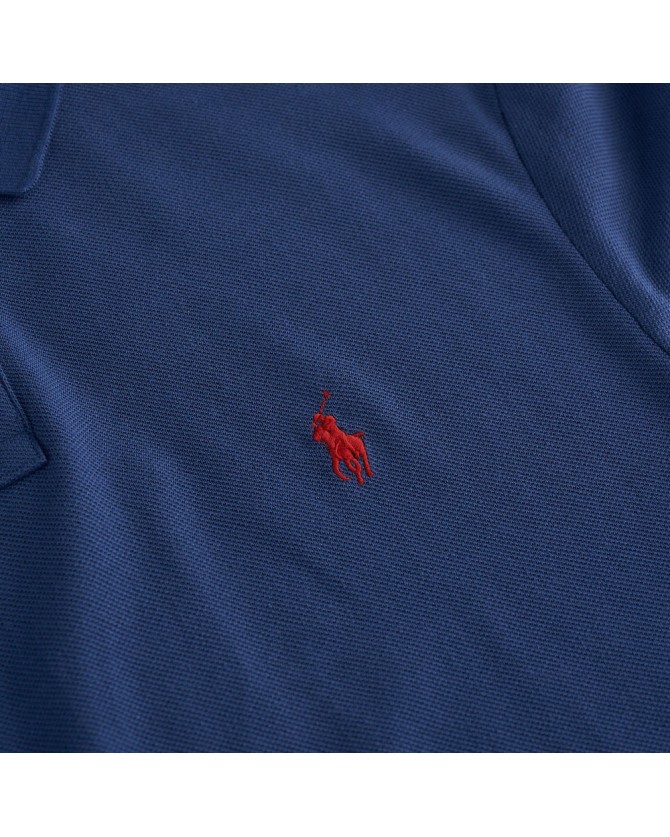 Polo t-shirt Ralph Lauren Μπλε 710680784-345 CUSTOM SLIM FIT