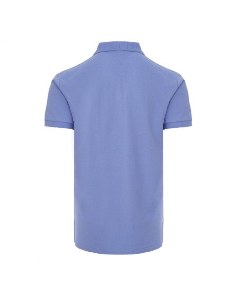 Polo t-shirt ανδρικό Ralph Lauren βαμβακερό Λιλά 710680784-320 CUSTOM SLIM FIT