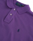Polo t-shirt ανδρικό Ralph Lauren βαμβακερό Μωβ 710782592-029 CUSTOM SLIM FIT