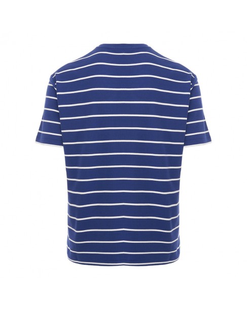T-shirt ανδρικό Ralph Lauren Μπλε ριγέ βαμβακερό 710934666-001
