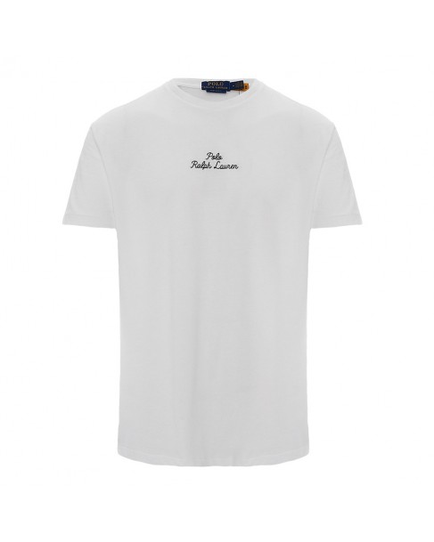 T-shirt ανδρικό Ralph Lauren βαμβακερό Λευκό 710936585-002 Classic fit 