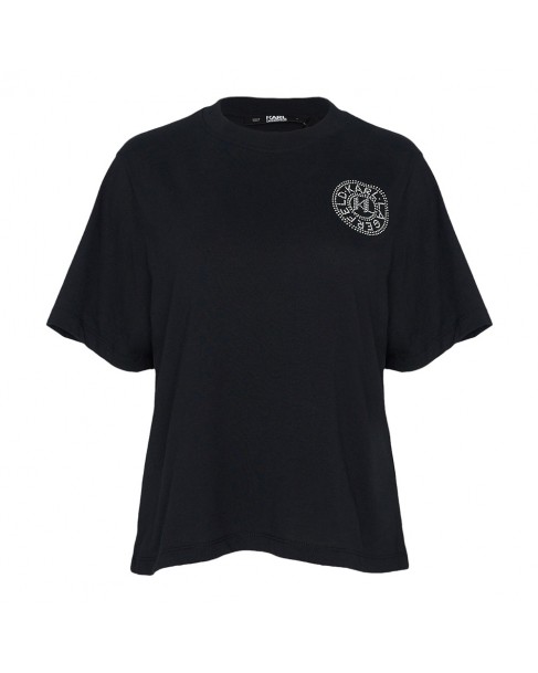T-shirt Karl Lagerfeld Μαύρο 240W1701-999