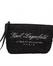 Τσαντάκι ψάθινο Karl Lagerfeld Μαύρο 240W3945 999-black