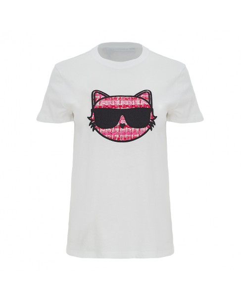T-shirt γυναικείο Karl Lagerfeld Λευκό 241W1705-100