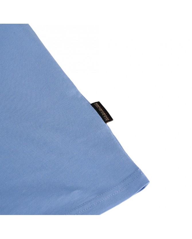 T-shirt ανδρικό Napapijri βαμβακερό Σιέλ SALIS SS SUM NP0A4H8D I00-BLUE FLOWER Regular fit