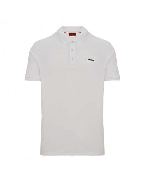 Polo t-shirt ανδρικό Hugo Λευκό Donos222 50466182-120