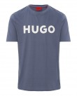 T-shirt ανδρικό Hugo βαμβακερό Μωβ Dulivio 50467556-462 Regular fit