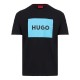 T-shirt ανδρικό Hugo Μαύρο Dulive222 50467952-009