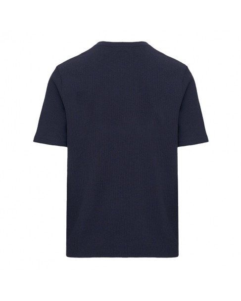 T-shirt Boss Σκούρο μπλε βαμβακερό Waffle T-Shirt 50480834-403