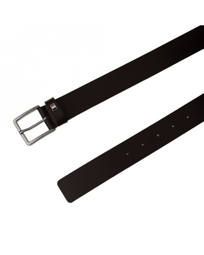 Ζώνη Boss δερμάτινη Καφέ Ther-Flag-E_Sz35 50486839-305