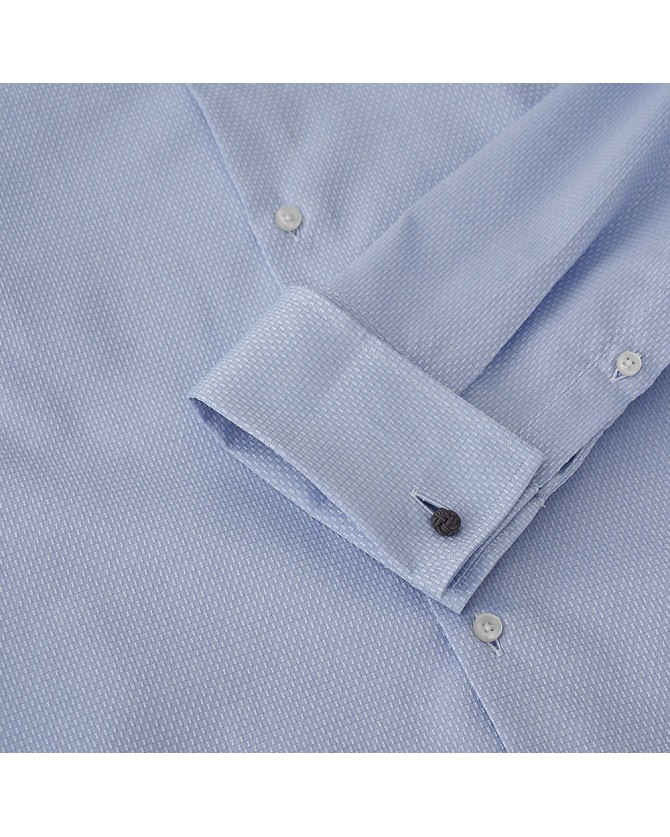 Πουκάμισο Boss Σιέλ H-HANK-spread-DC-214 50512916-450 SLIM FIT
