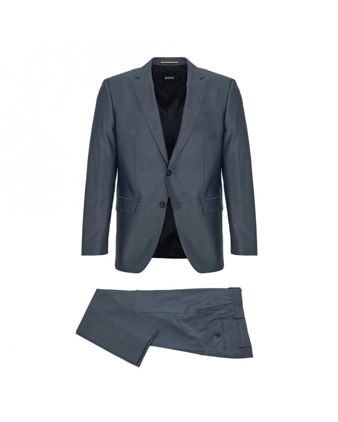 Κοστούμι Boss Σιέλ Σκούρο H-Huge-2Pcs-224 50514642-450 SLIM FIT