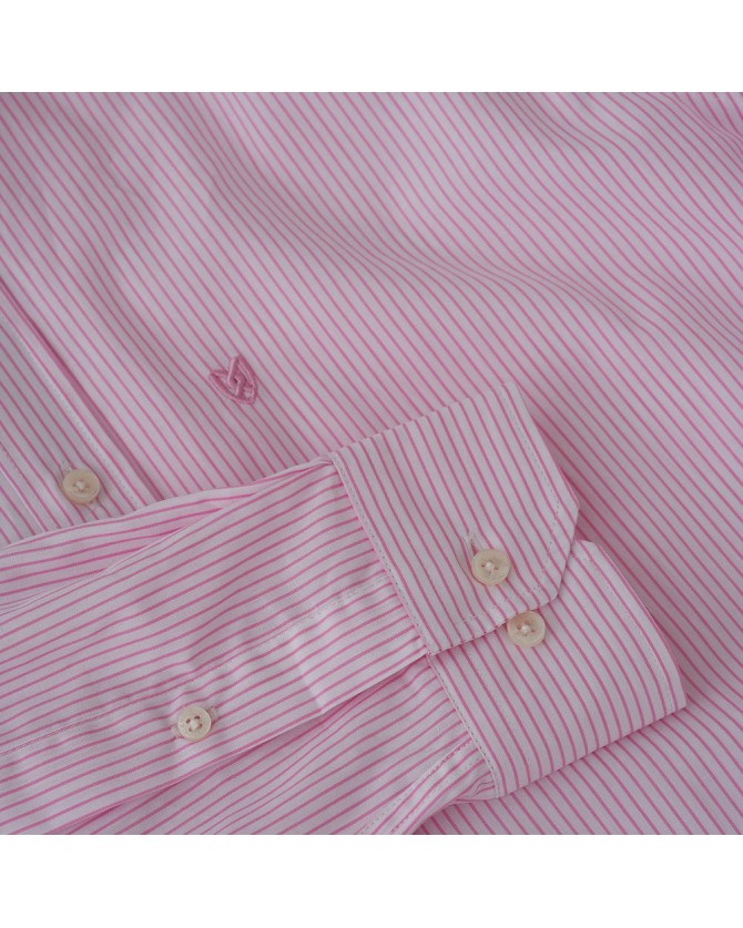 Πουκάμισο The Bostonians ριγέ Ροζ 3AAS4779-B028PK