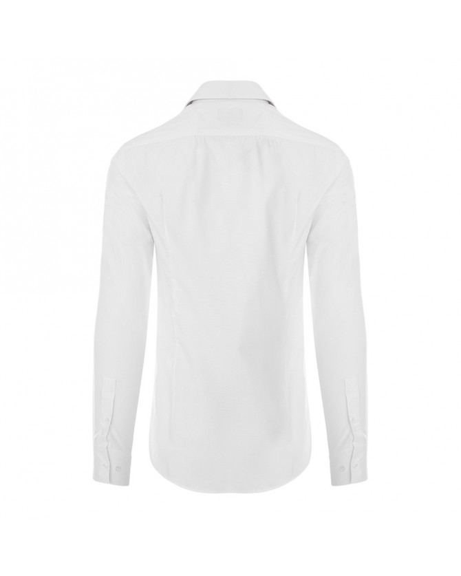 Πουκάμισο ανδρικό The Bostonians βαμβακερό Λευκό 3ACP2128-B001WH Slim fit