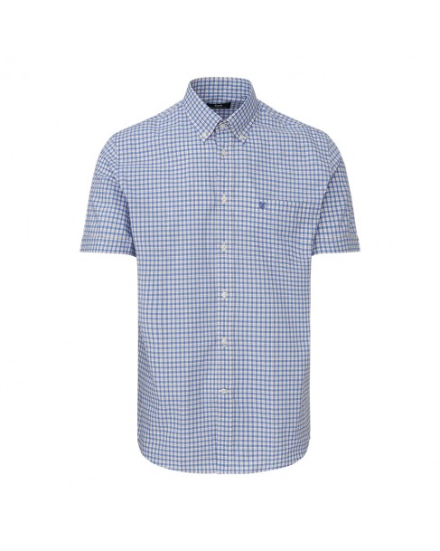 Πουκάμισο κοντομάνικο The Bostonians Σιέλ 3BACH8464-B117YE