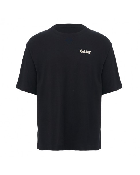 T-shirt ανδρικό Gant Μαύρο 3G2013079-G0005 Regular fit