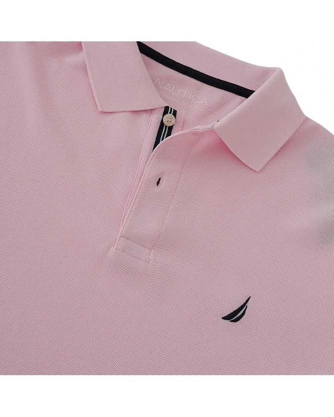 Polo t-shirt ανδρικό Nautica Ροζ απαλό βαμβακερό 3NCK17000-NC64D