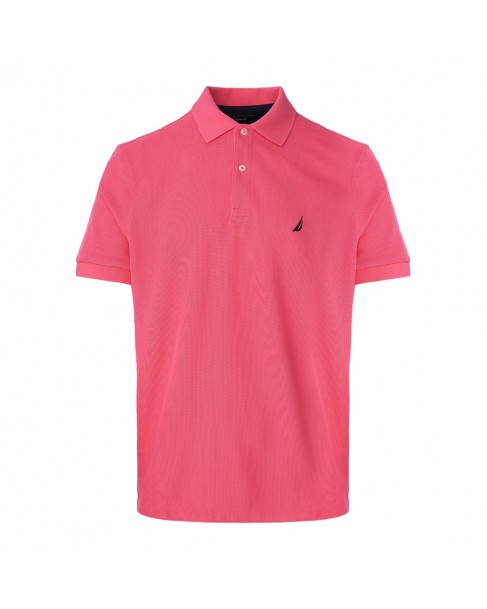 Polo t-shirt ανδρικό Nautica Ροζ βαμβακερό 3NCK17000-NC6P7 Classic fit
